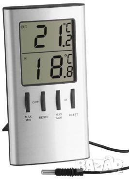 Цифрова метеорологична станция TFA с кабелен външен сензор , снимка 1