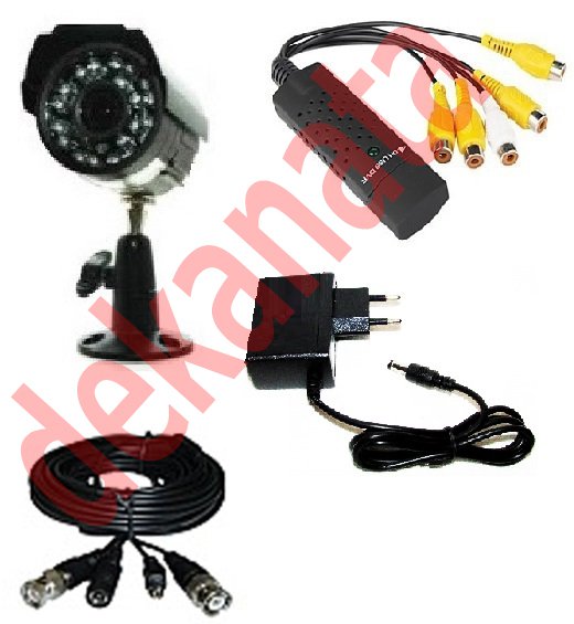 Видео наблюдение комплект - записващо устройство + охранителна камера +  кабел в Камери в гр. Пазарджик - ID10736542 — Bazar.bg