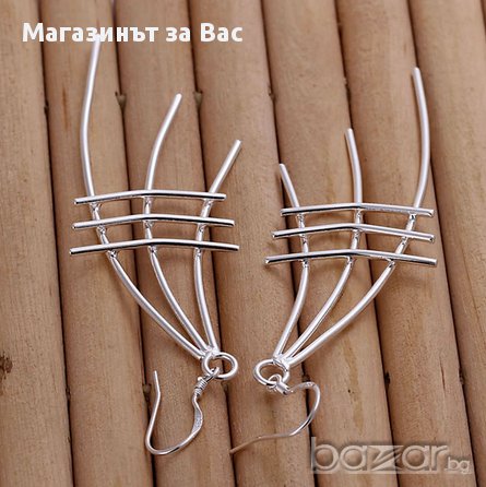 Нестандартни сребърни обеци, снимка 2 - Обеци - 8496288