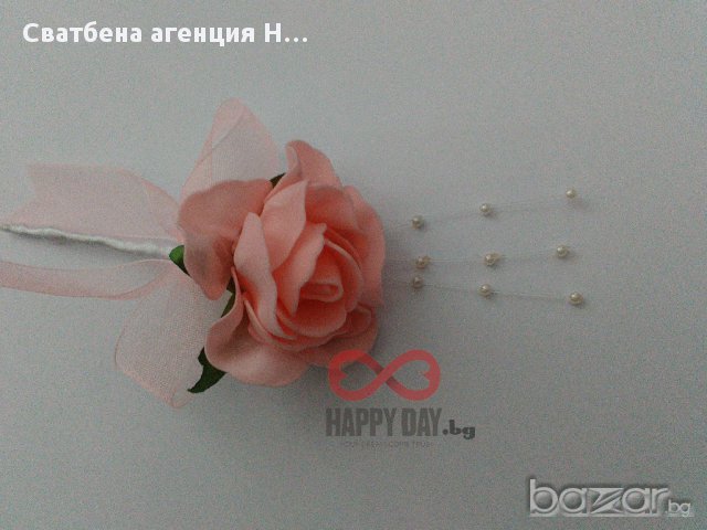 Сватбени бутониери - бутониера за ревер Роуз, снимка 6 - Кетъринг - 14769926