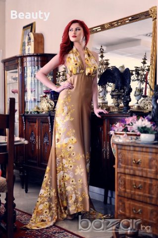  Бална ,Шаферска -рокля на цветя , снимка 1 - Рокли - 18329802