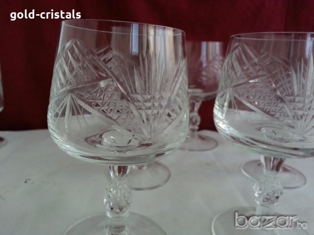 кристални чаши за коняк ракия и др, снимка 10 - Антикварни и старинни предмети - 20121963