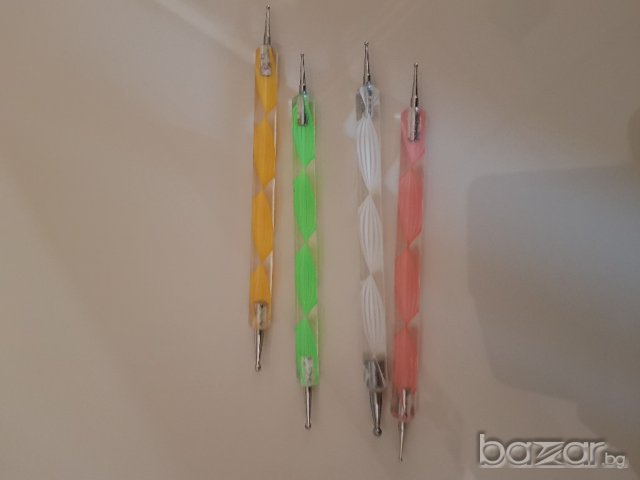 Комплект четки за Nail Art и точкатори , снимка 4 - Комплекти и лотове - 20681515