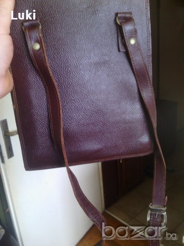 Луксозна ретро чанта от естествена кожа, снимка 6 - Чанти - 14565595