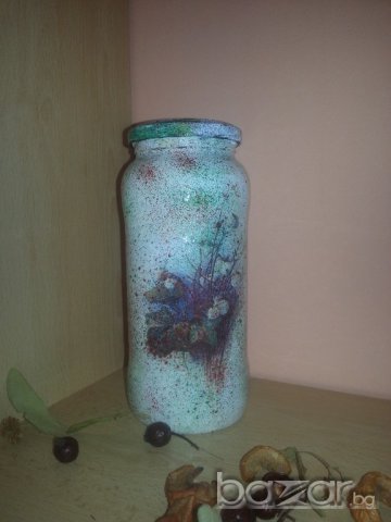 Бутилки  с декупаж, снимка 8 - Декорация за дома - 17497731