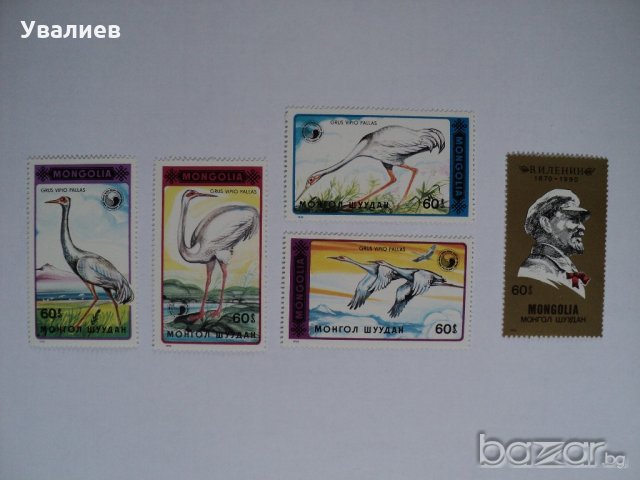 Пощенски марки от Монголия и Корея, снимка 3 - Филателия - 21304056