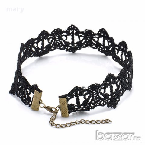 готик колие от дантела, снимка 4 - Колиета, медальони, синджири - 17342378