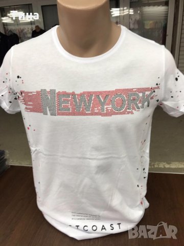 Тениска New York с камъни