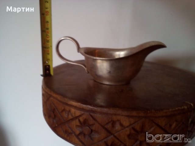 Посребрена масивна стара - Сосиера ( 777894) , снимка 4 - Сервизи - 18294907