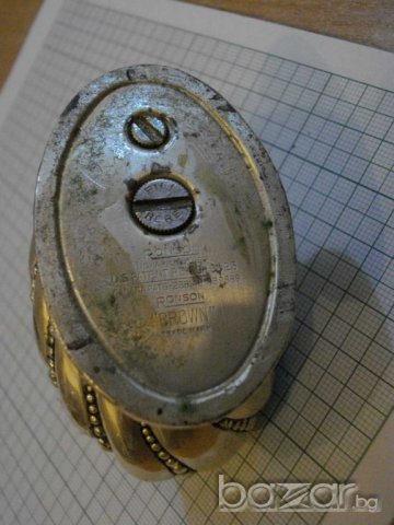 Запалка ''RONSON'' бензинова посребрена / 267.4 гр./ - 2, снимка 3 - Антикварни и старинни предмети - 7582592