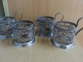 стари руски стакани подстакани филигран, снимка 2