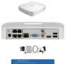 DAHUA NVR2104-P-S2 4 Канален Мрежови Видeoрекордер NVR 4 LAN порта с PoE захранване до 6MP IP Камери