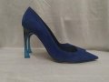 Christian Dior Велур Кралско Синьо, снимка 1 - Дамски обувки на ток - 25843195