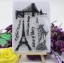 Айфелова Кула Статуя на Свободата Мост силиконов гумен печат декор бисквитки фондан Scrapbooking, снимка 1 - Други - 25480590