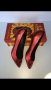 Кожени с ефект блясък червени обувки Jeffrey Campbell номер 39, снимка 1 - Дамски обувки на ток - 24329233