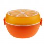 715 Детска кутия за обяд с отделения и прибори Кутия за храна с форма на портокал, снимка 9