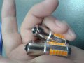 2бр. Автомобилна крушка за мигачи BAY15S 33 LED мигач габарит крушки ярка светлина жълта оренжева , снимка 7