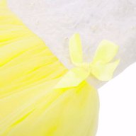 детска рокля перли-листа 10 жълта., снимка 5 - Бебешки рокли - 16999417