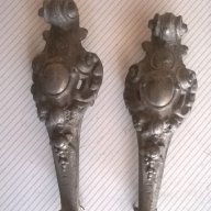 две стари метални апликации-барок, снимка 1 - Антикварни и старинни предмети - 18619959