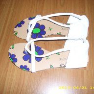 нежни сандалки в бяло-37 номер внос от Англия, снимка 3 - Сандали - 10967422