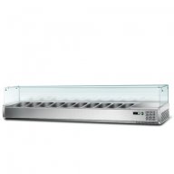 1.Хладилна поставяща се отгоре витрина 1,2 м х 0,34 м - за 5x 1/4 GN- контейнер номер на артикул: AG, снимка 6 - Витрини - 11639502
