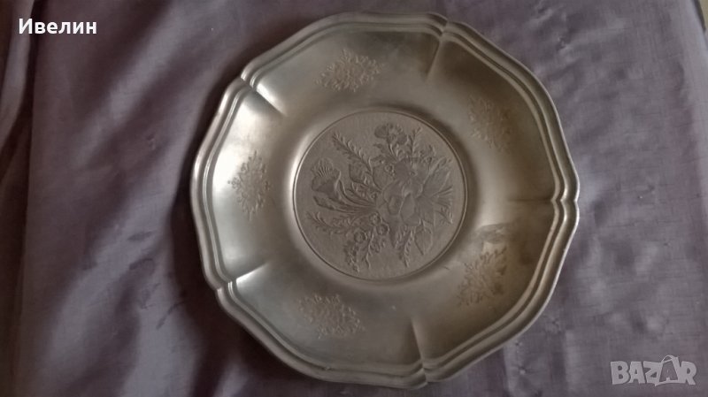 стара чиния за декорация, снимка 1