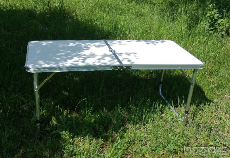 Маса туристическа сгъваема 120 х 60 см. за излети и за подарък, снимка 1