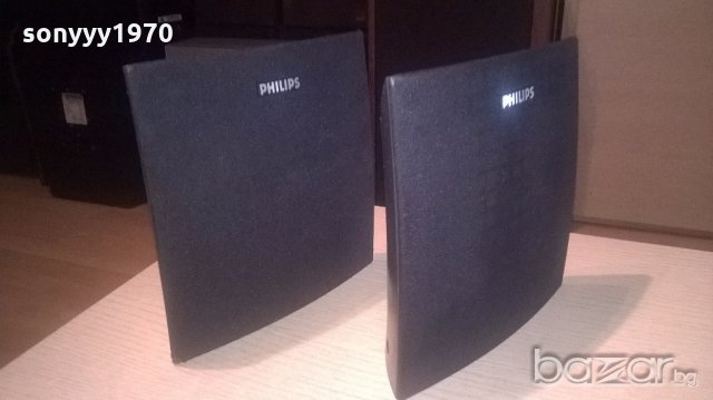 philips-2бр тонколони-19х19х8см-внос швеицария, снимка 6 - Тонколони - 18772909
