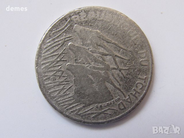 Чад - 100 франка, 1990 г.  (рядка)-327 m, снимка 2 - Нумизматика и бонистика - 23905610