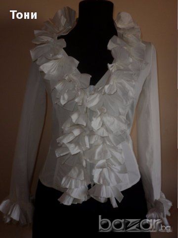 Бяла риза на Anne Fontaine THE KIMMY , снимка 12 - Ризи - 16624117