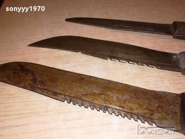 три стари ножа-ретро колекция-37/34/30см, снимка 16 - Колекции - 21073492