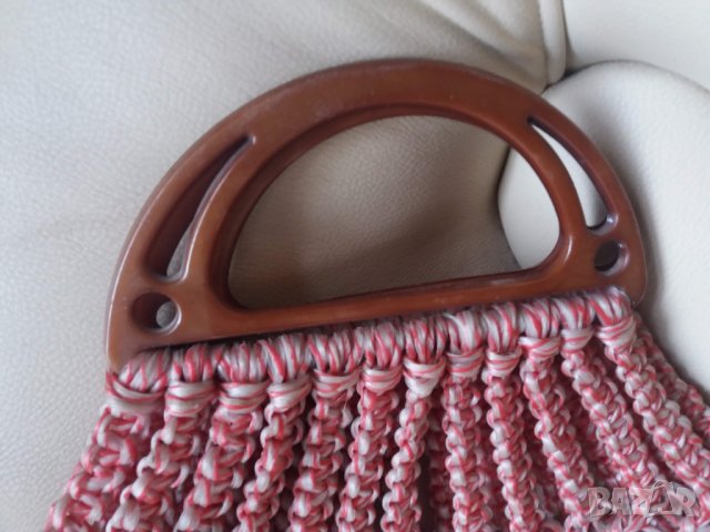 Стара пазарска торба  ръчно плетена!, снимка 2 - Други ценни предмети - 24474938