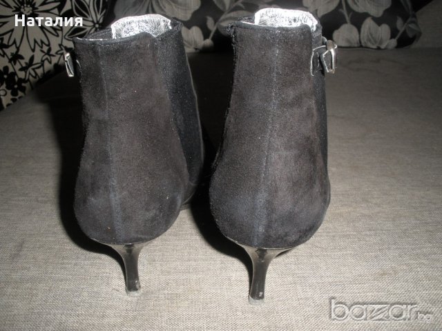 Дамски боти от ест.кожа, велур, р.37., снимка 3 - Дамски боти - 20176448