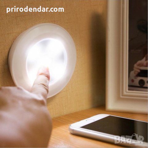  LED Светодиодна лампа с дистанционно управление на батерии, снимка 2 - Лед осветление - 24307907