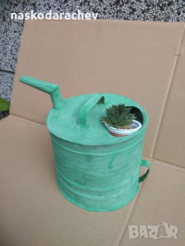 Ретро лейка за декорация в градината, снимка 4 - Градински мебели, декорация  - 25286053