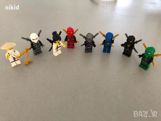 8 фигурки за Лего конструктор Ninjago Нинджаго за игра и украса на торта пластмасови , снимка 3 - Фигурки - 22690810
