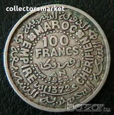 100 франка 1953, Мароко