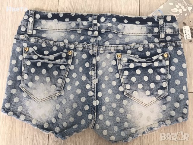 Дамски къси дънкови панталонки, снимка 2 - Къси панталони и бермуди - 25204666