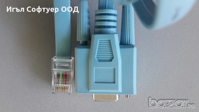 Cisco конзолен сериен кабел RJ45-DB9, снимка 6 - Рутери - 21362661