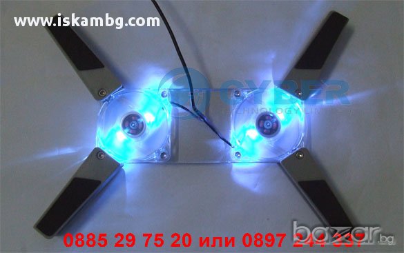 Сгъваем USB охладител за лаптоп - код 0074, снимка 7 - Лаптоп аксесоари - 13038671