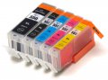 5 бр. комплект XL тонери / касети / мастилници за CANON от Германия, с чип Pgi-550 Cli-551, снимка 3