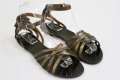 Естествена кожа, дамски сандали цвят бронз, снимка 1 - Сандали - 17553612