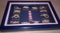 Картина моряшки възли в рамка-17/12см-внос швеицария, снимка 1 - Антикварни и старинни предмети - 14517812