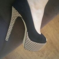Уникални обувки от естествена кожа,  велур, снимка 2 - Дамски обувки на ток - 22648741