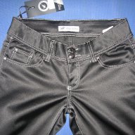Poison scorpion jeans - плътен панталон с еластичност и сатенен ефект, снимка 5 - Панталони - 9141962