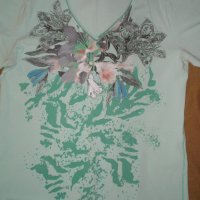 Красива памучна блуза , снимка 5 - Тениски - 22333247