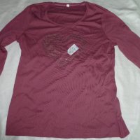 Л нова блуза с камъчета, снимка 5 - Блузи с дълъг ръкав и пуловери - 23517868