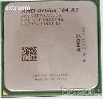 CPU Athlon X2 6000+ 3.1GHz Socket AM2 - ДВУЯДРЕН, снимка 1