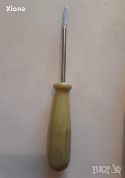 Стара българска прецизна отвертка прав шлиц 2 мм, снимка 1