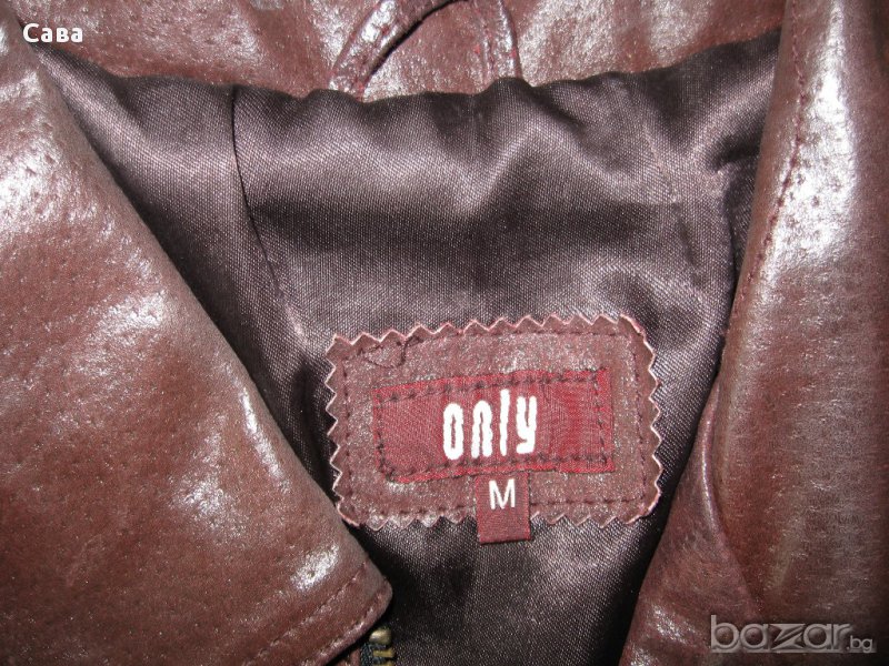 Кожено яке ONLY   дамско,м, снимка 1